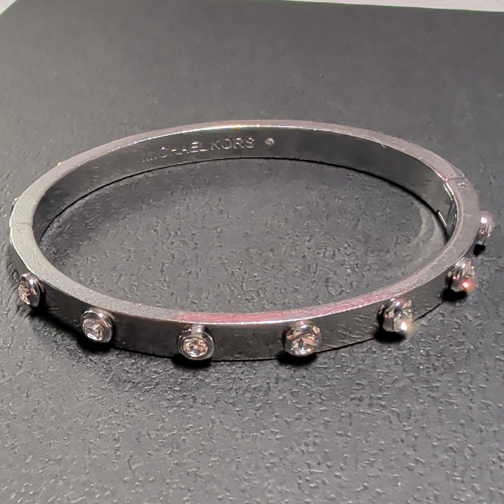 Michael Kors Silver Bracelet with Sparkling Accents